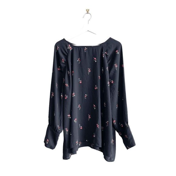 Reitmans Women's Floral Long Sleeve Tunic Blouse Top Multicolor Size 3X Plus - Picture 1 of 8